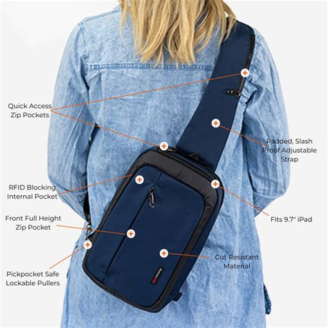 rfid blocking sling bag|wallets that protect scanning info.